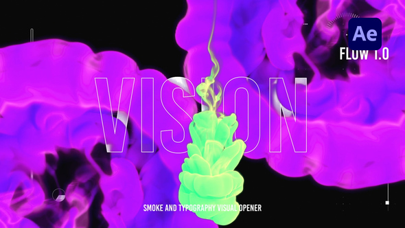 Fluid Smoke Vision Intro Logo Stings template preview