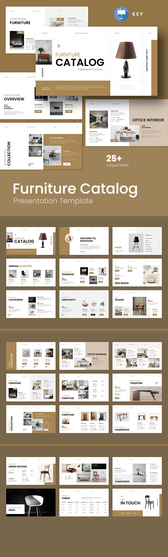 Furniture Catalog Keynote Presentation Template