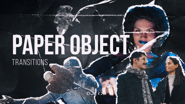 Paper Object Transitions for After Effects Elements template preview
