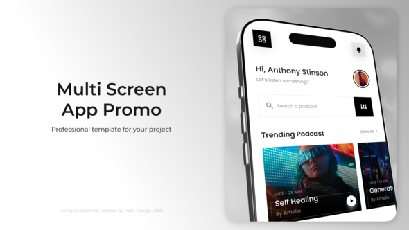 Multi Screen App Promo Product Promo template preview