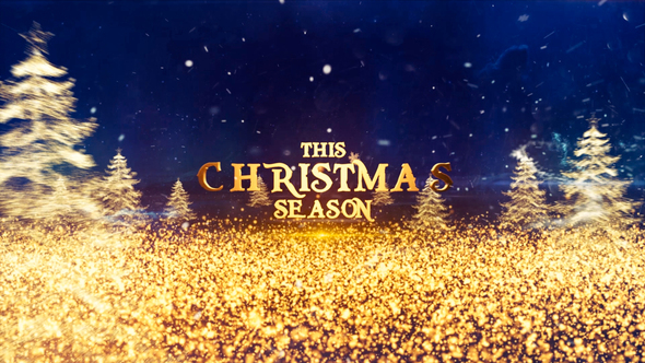 Magic Christmas Wishes 2026 Titles template preview