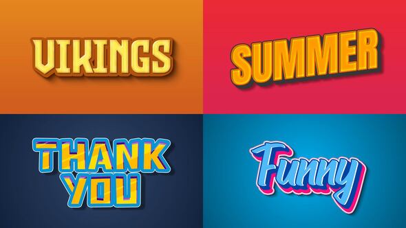 Text Effect - Vintage Style 03 Titles template preview