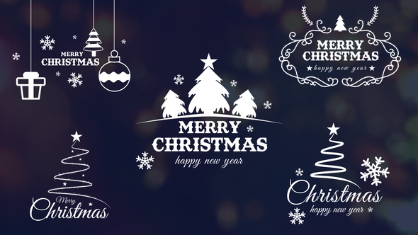 Christmas Titles Titles template preview