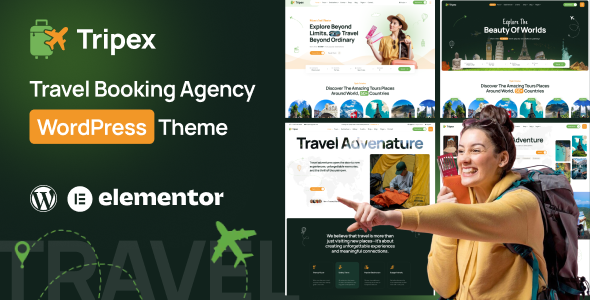 Tripex – Travel & Tour Booking Elementor WordPress Theme