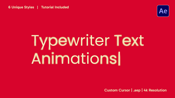 Typewriter Titles template preview