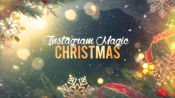Magic Christmas - Instagram Slideshow Openers template preview