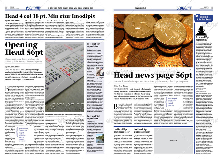newspaper template newspaper masthead template