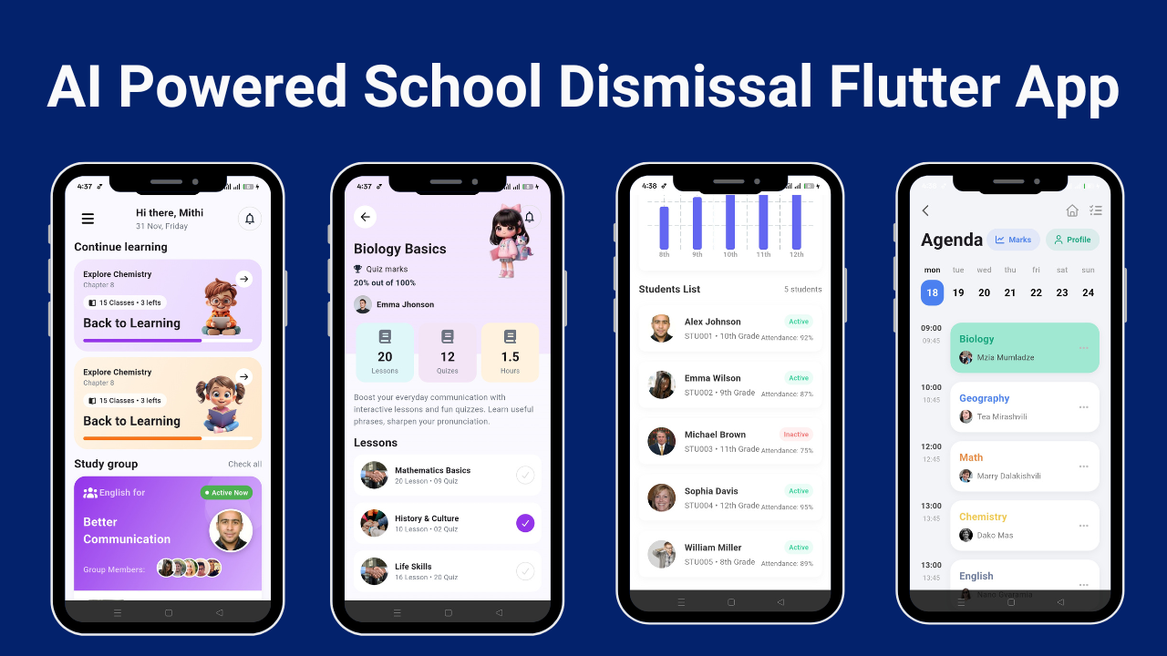 AI-Powered School Dismissal Flutter App Template | School Management ...