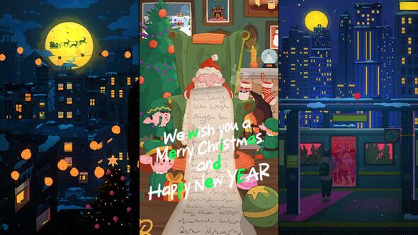 Trendy Vertical Christmas Stories Openers template preview