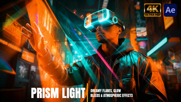 Prism Light Leaks Overlays Pack Elements template preview