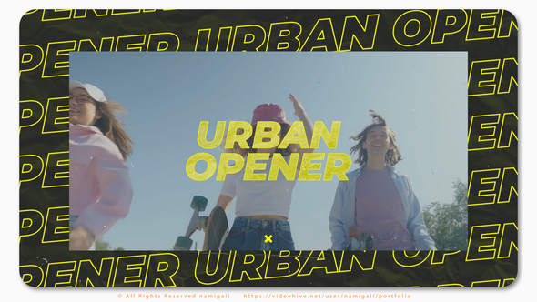 Urban Opener Hip Hop Openers template preview