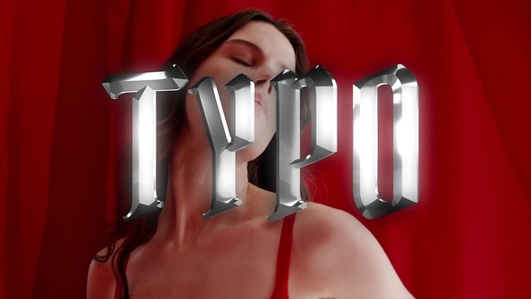 Chrome Typography Titles template preview