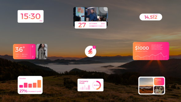 Numbers Titles template preview