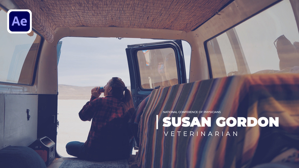 Smooth Minimal Lower Thirds Elements template preview