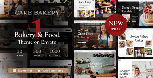 Cake Bakery - Pastry WordPress