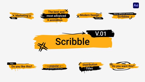 Scribble Titles | AE Titles template preview
