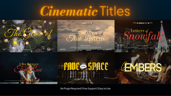 Movie Title Cinematic Titles template preview