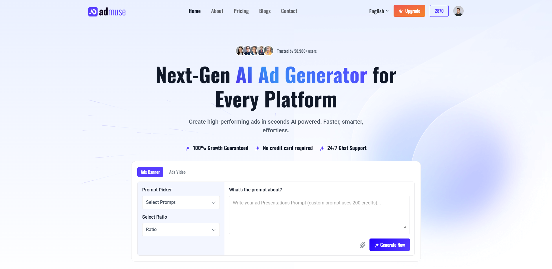 AdMuse - AI Ad Content Generator SaaS by wStacks | CodeCanyon