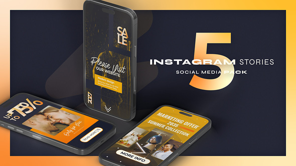 Instagram Sale Stories Orange Product Promo template preview