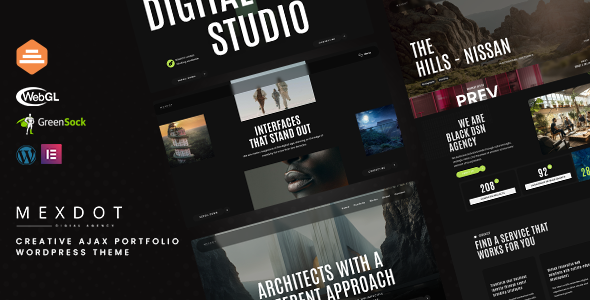 MexDot – Creative Portfolio WordPress Theme