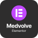 Medvolve - Dark Medical Assistive Technology Website Elementor Template Kits
