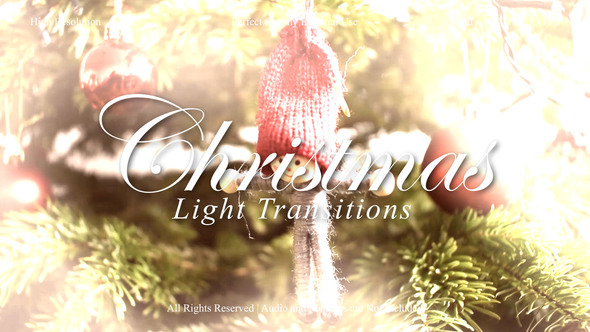 Christmas Light Transitions Pack for After Effects Elements template preview