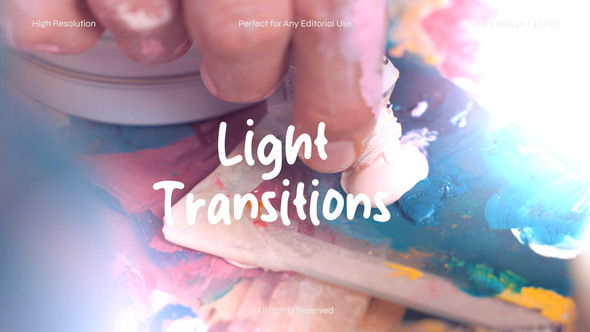 Light Transitions Pack for After Effects Elements template preview