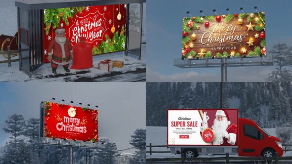 Merry Christmas broadcast-packages template preview
