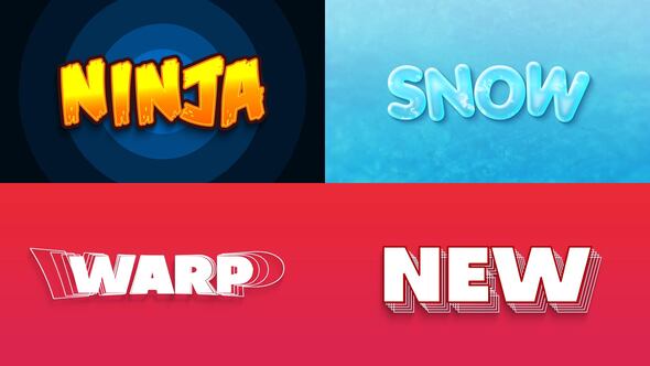 Text Effect 04 Titles template preview