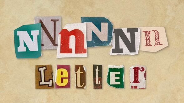 Ransom Letters - N Letters Elements template preview
