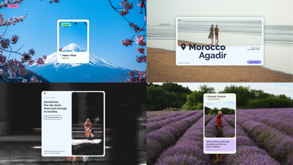 Location Typography Titles template preview