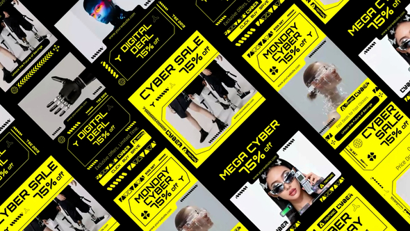 Cyber Monday Social Media After Effect Product Promo template preview