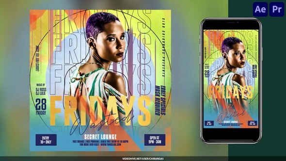 Night Club Flyer v31 Openers template preview