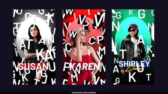 Typography Stories Openers template preview