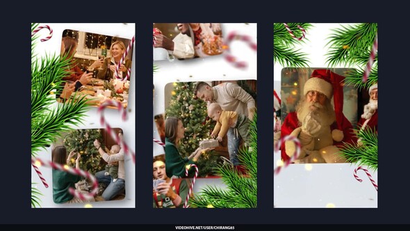 Christmas Photos Gallery Elements template preview