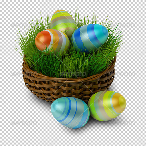 easter eggs no background