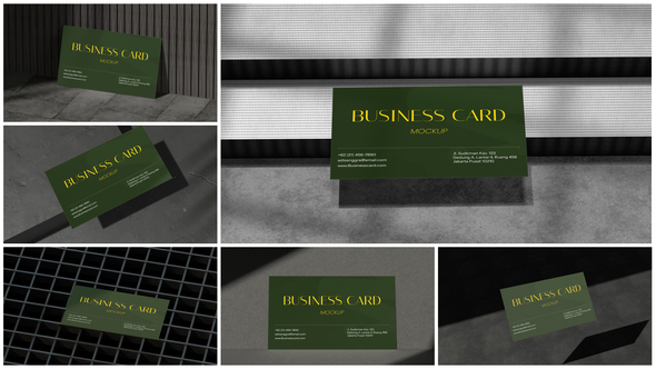 Elegant Business Card Mockup Product Promo template preview