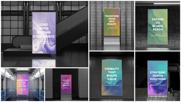 LED Digital Signage Mockup Product Promo template preview
