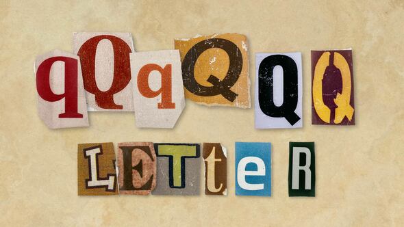 Ransom Letters - Q Letters Elements template preview