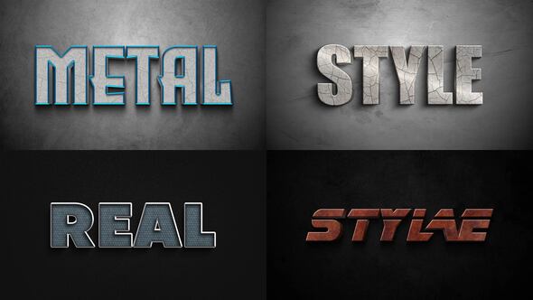 Text Effect - Action Style 05 Titles template preview