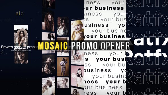 Mosaic Promo Opener Product Promo template preview