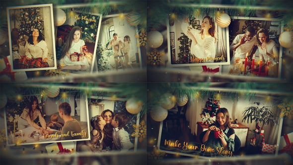Christmas Photo Slideshow Video Displays template preview