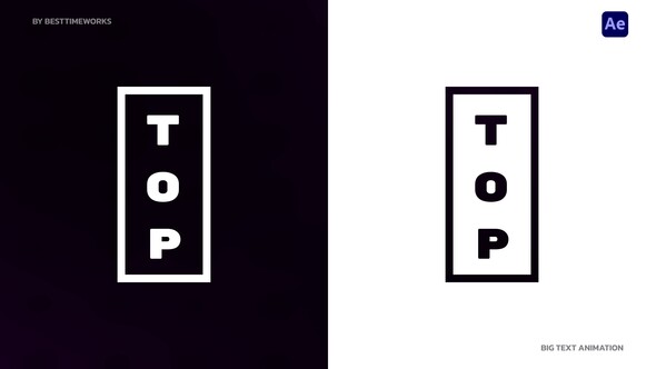 Big Text Animation | AE Titles template preview