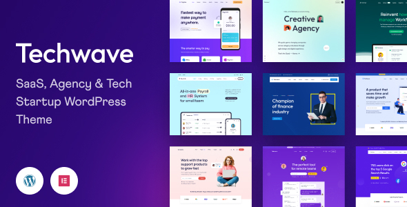 Techwave – SaaS, Tech Startup & Agency WordPress Theme