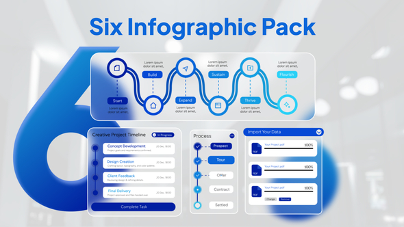 Infographic Pack Logo Stings template preview
