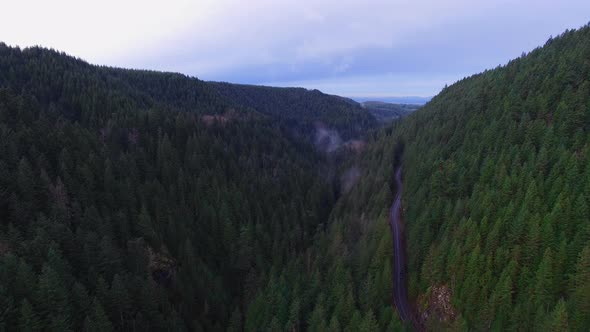 Aerial Shot Mountain Forests