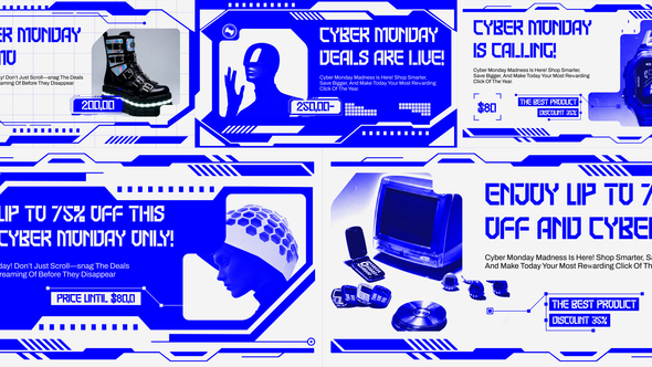 Cyber Monday Promo After Effect Product Promo template preview
