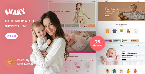 Evary – Baby Shop & Kid Store Shopify 2.0 Theme