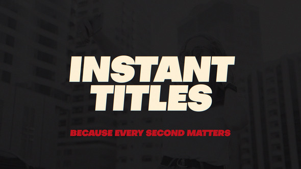 Instant Titles Titles template preview