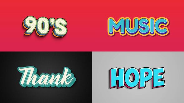 Text Effect - Vintage Style 05 Titles template preview